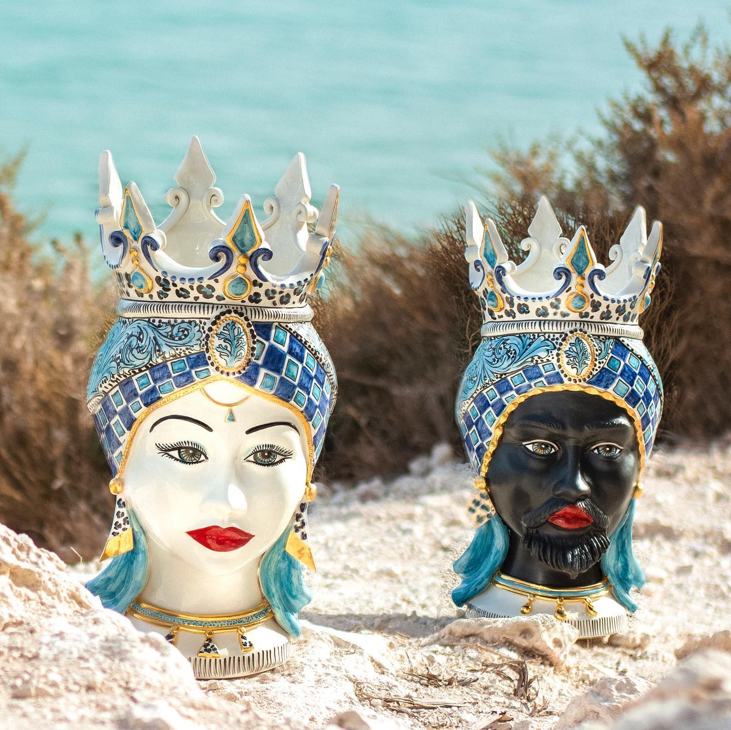 Pair of Moorish Heads Rea