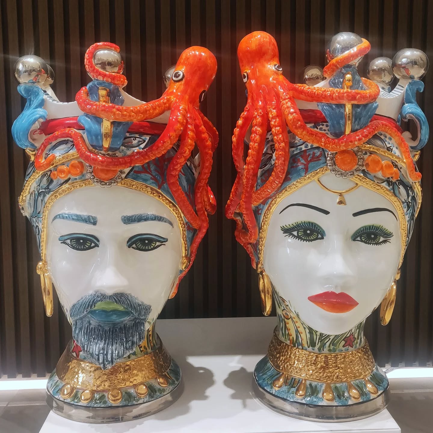 Pair of Marine Moor's Heads