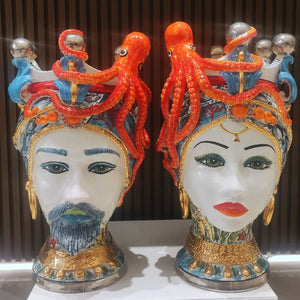 Pair of Marine Moor's Heads