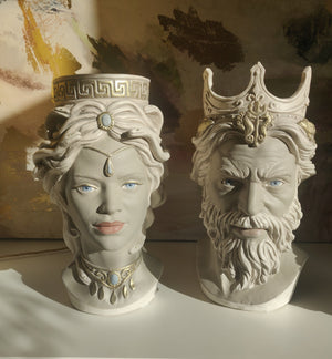 Heads of Medusa and Neptune