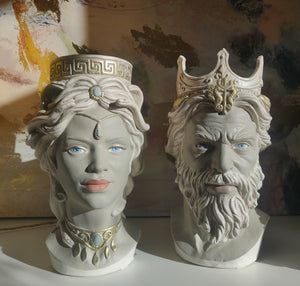 Heads of Medusa and Neptune