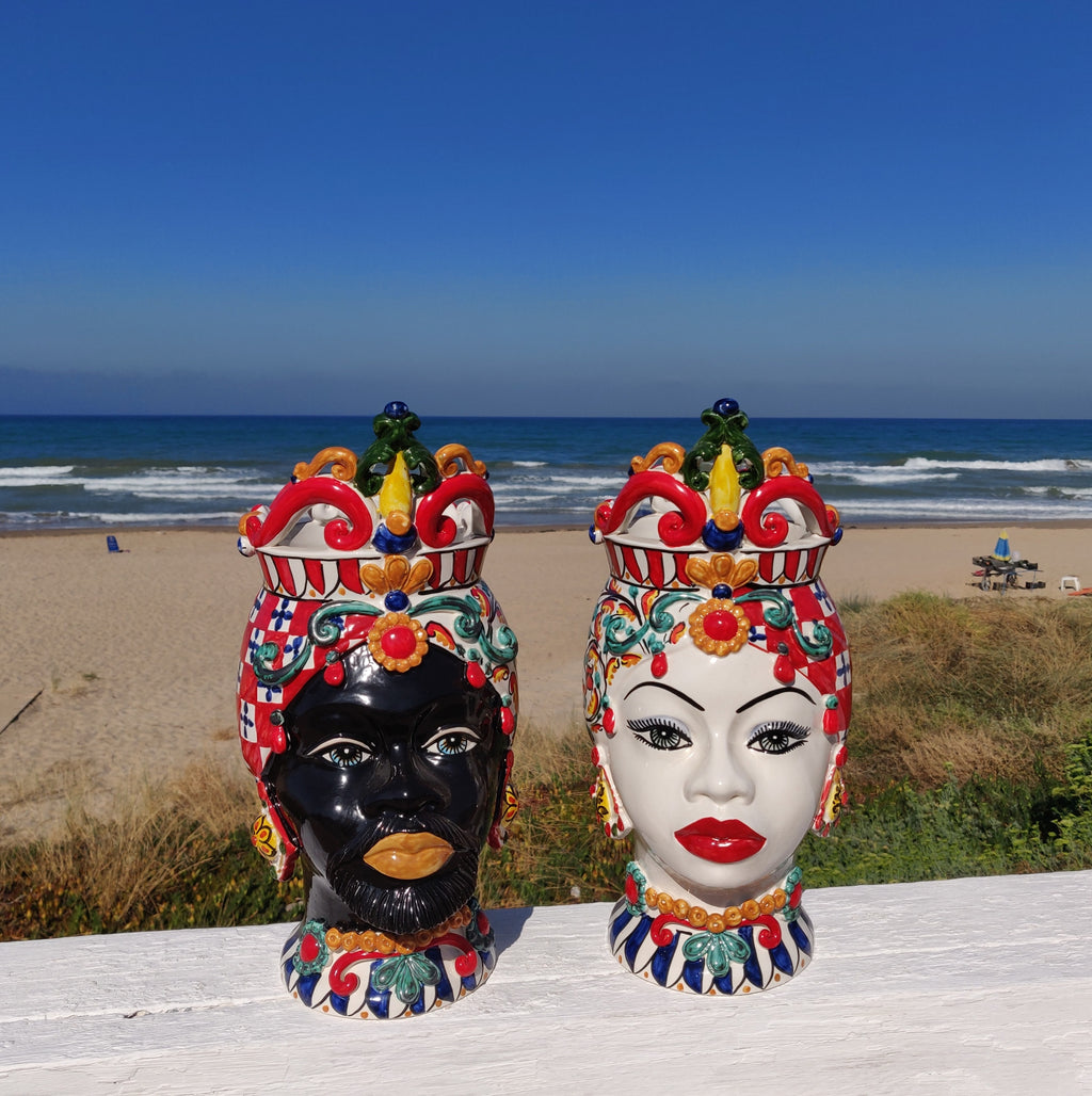 Pair of Moro Sun Heads