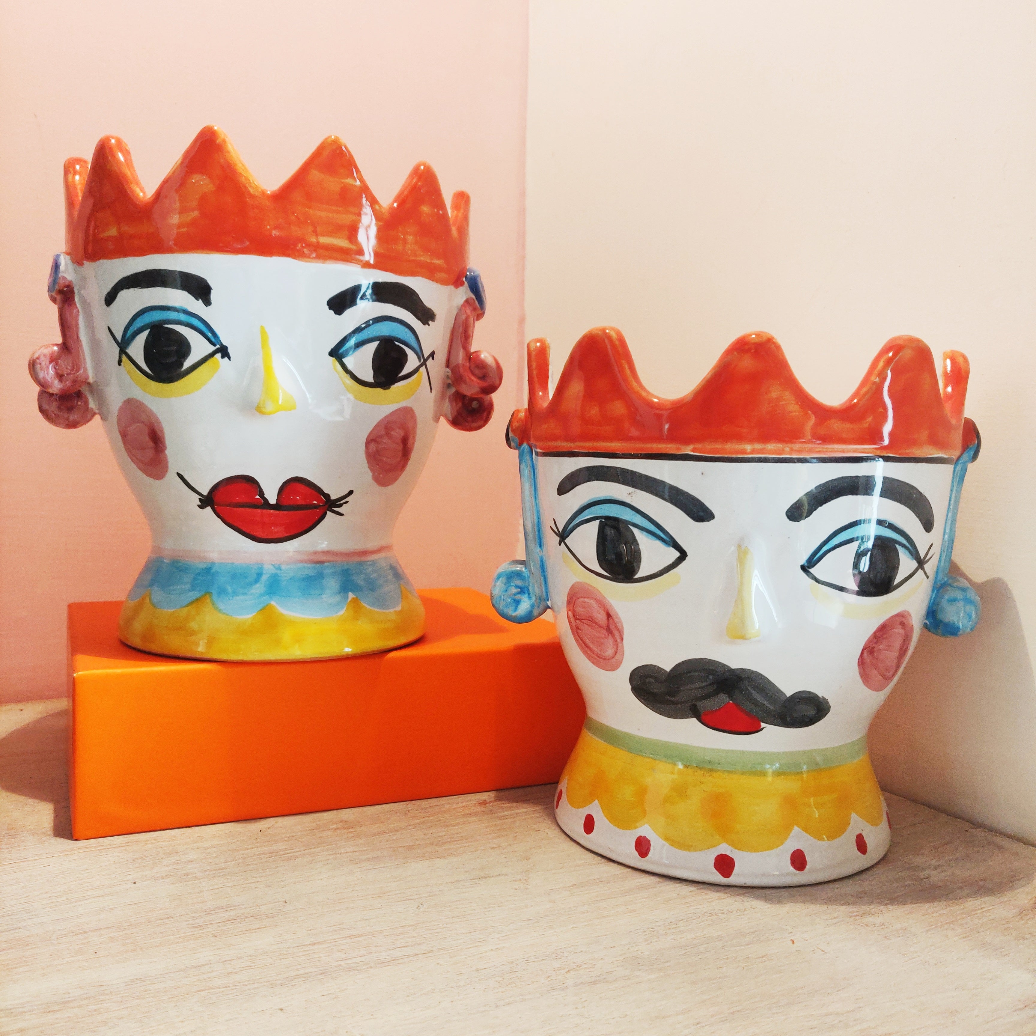 Pair of Naive Moor's Heads
