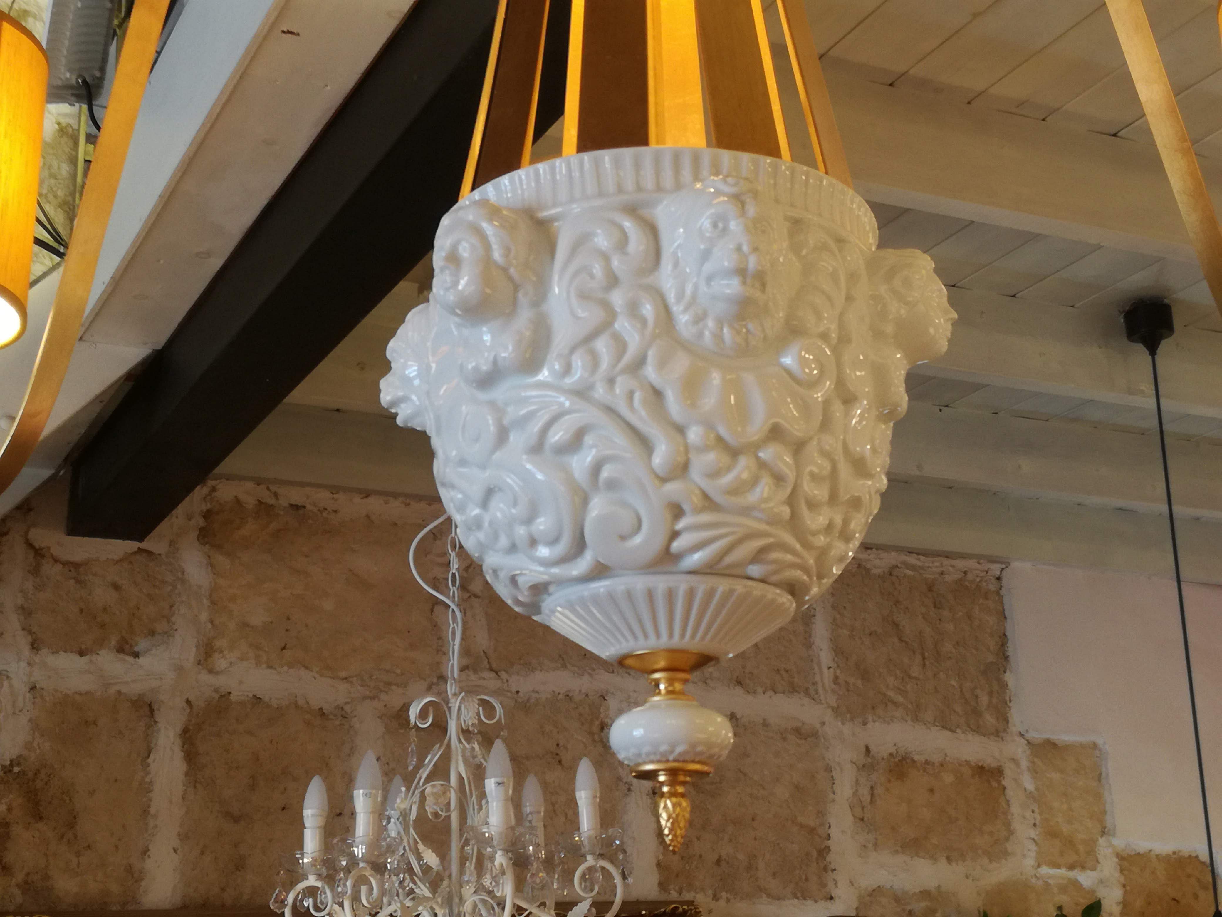 Principe chandelier in porcelain