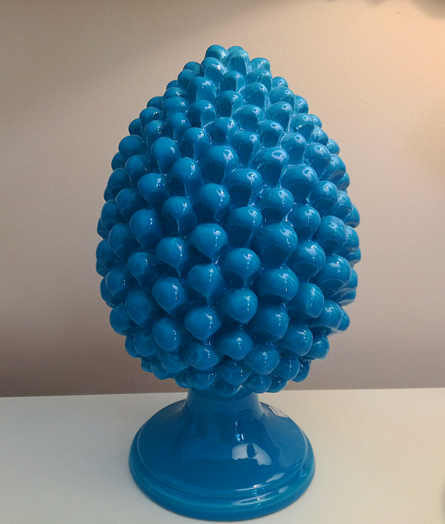 Blue pinecone